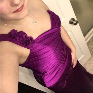 Beautiful Purple Full Length Formal Dress